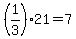 %281%2F3%2921=7