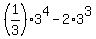 %281%2F3%293%5E4+-+2%2A3%5E3