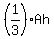 %281%2F3%29Ah