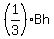 %281%2F3%29Bh