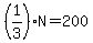 %281%2F3%29N=200