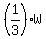 %281%2F3%29W