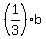 %281%2F3%29b
