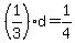 %281%2F3%29d=1%2F4