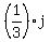 %281%2F3%29j