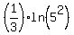 %281%2F3%29ln%285%5E2%29
