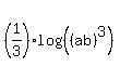 %281%2F3%29log%28%28%28ab%29%5E3%29%29