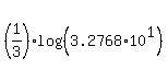 %281%2F3%29log%28%283.2768%2A10%5E1%29%29