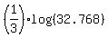 %281%2F3%29log%28%2832.768%29%29