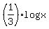 %281%2F3%29log%28x%29