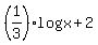 %281%2F3%29log%28x%2B2%29