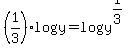 %281%2F3%29logy+=+log+y%5E%281%2F3%29