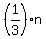 %281%2F3%29n