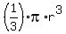 %281%2F3%29pi%2Ar%5E3