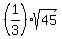 %281%2F3%29sqrt%2845%29