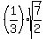 %281%2F3%29sqrt%287%2F2%29