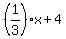 %281%2F3%29x%2B4