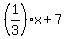 %281%2F3%29x%2B7