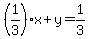 %281%2F3%29x%2By=1%2F3