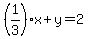 %281%2F3%29x%2By=2