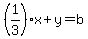 %281%2F3%29x%2By=b