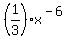 %281%2F3%29x%5E%28-6%29