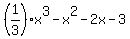 %281%2F3%29x%5E3+-+x%5E2+-+2x+-+3