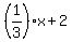 %281%2F3%29x+%2B+2