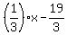 %281%2F3%29x+-+19%2F3