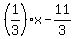 %281%2F3%29x-11%2F3