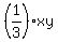 %281%2F3%29xy