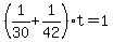 %281%2F30%2B1%2F42%29%2At=1