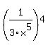%281%2F3x%5E5%29%5E4