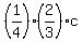 %281%2F4%29%282%2F3%29c