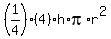 %281%2F4%29%284%29h%2Api%2Ar%5E2