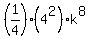 %281%2F4%29%284%5E2%29k%5E8