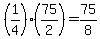 %281%2F4%29%2875%2F2%29+=+75%2F8