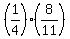 %281%2F4%29%288%2F11%29