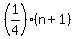 %281%2F4%29%28n%2B1%29