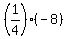 %281%2F4%29%2A%28-8%29