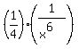 %281%2F4%29%2A%281%2F%28x%5E6%29%29