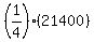 %281%2F4%29%2A%2821400%29
