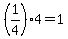 %281%2F4%29%2A4=1