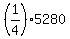 %281%2F4%29%2A5280%29