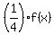%281%2F4%29%2Af%28x%29
