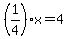 %281%2F4%29%2Ax=4