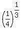 %281%2F4%29%5E%281%2F3%29