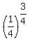 %281%2F4%29%5E%283%2F4%29