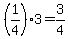 %281%2F4%29+3=3%2F4
