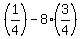 %281%2F4%29-8%283%2F4%29